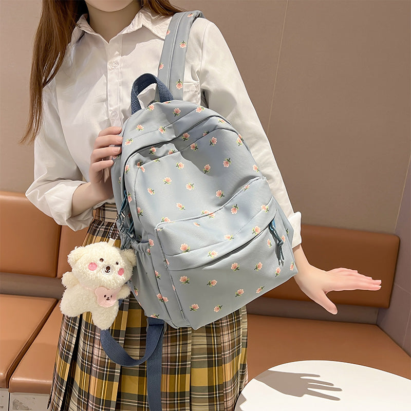 Korean Style Women Backpack Cartoon Student Girl School Bag Female