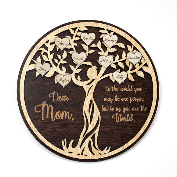 Grieve Not For Me Family Tree - Memorial Gift - Personalized Custom Wo -  Wander Prints™