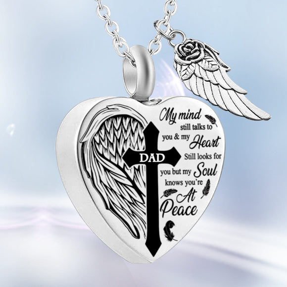 Buy Carved Teardrop Keepsake Ashes Necklace Urn Pendant Cremation Memorial  Jewelry Always In My Heart at Amazon.in